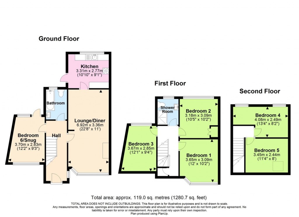 Floorplans For Wolseley Road, Portslade