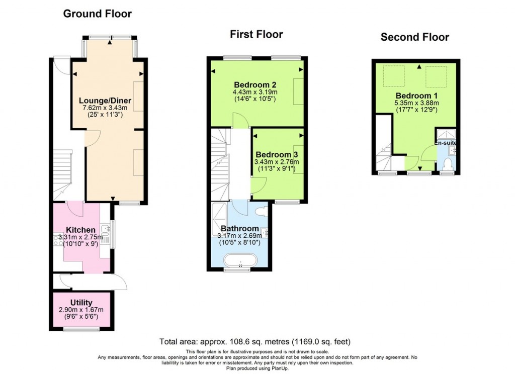 Floorplans For Gordon Road, Shoreham-by-Sea