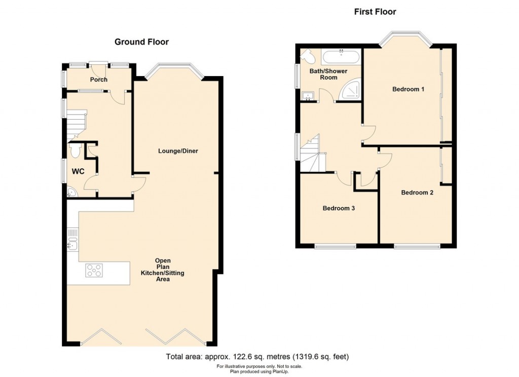 Floorplans For Hawkins Road, Shoreham-by-Sea