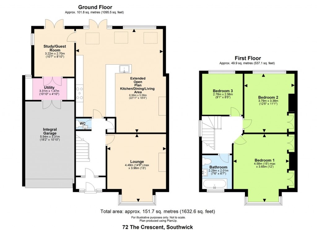 Floorplans For The Crescent, Southwick