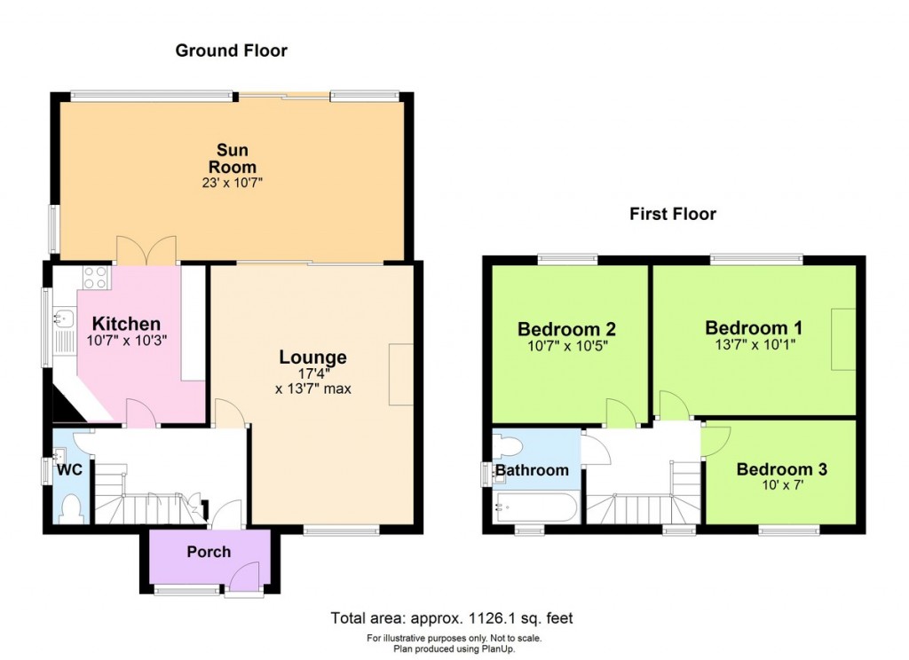 Floorplans For King George Road, Shoreham-by-Sea