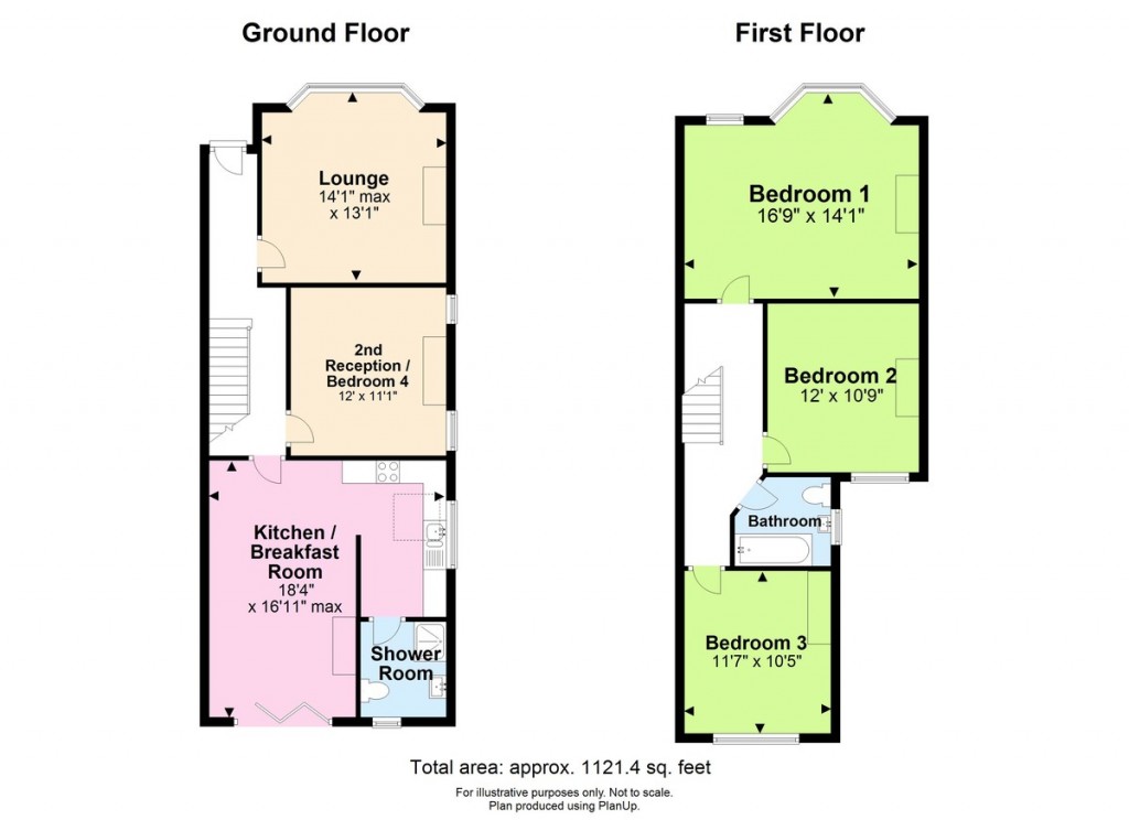 Floorplans For Rosslyn Road, Shoreham-by-Sea