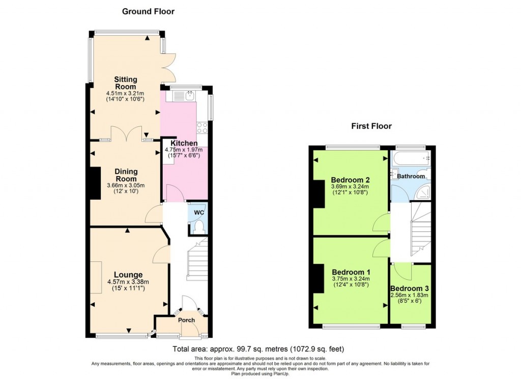 Floorplans For Sullington Way, Shoreham-by-Sea
