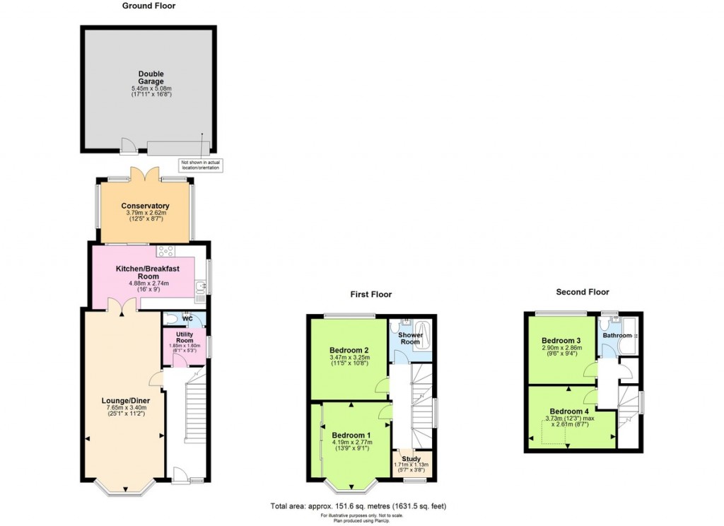 Floorplans For Manor Hall Road, Southwick