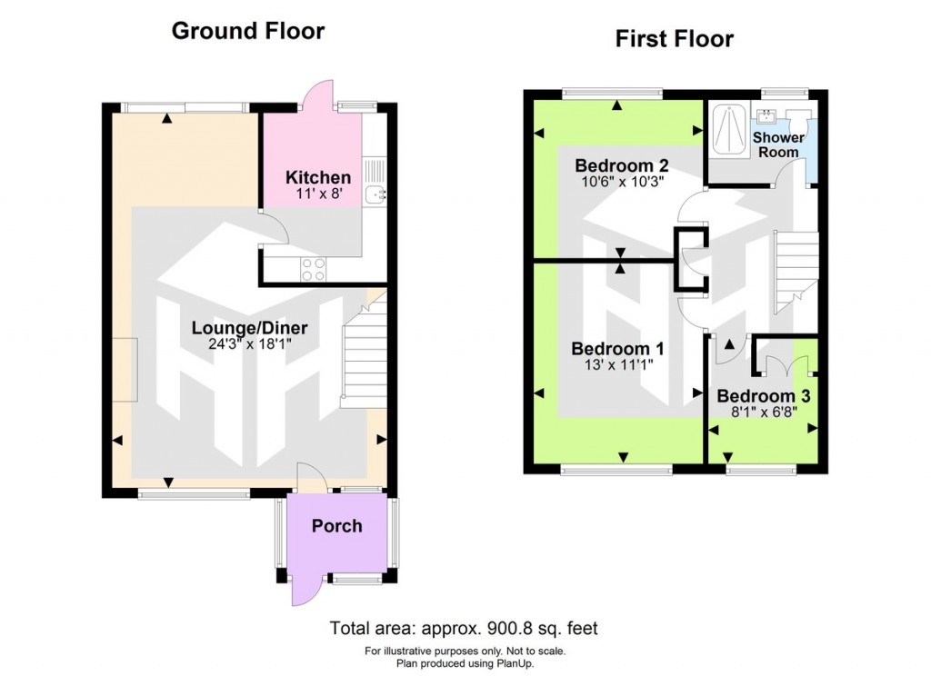 Floorplans For Northbourne Close, Shoreham-by-Sea