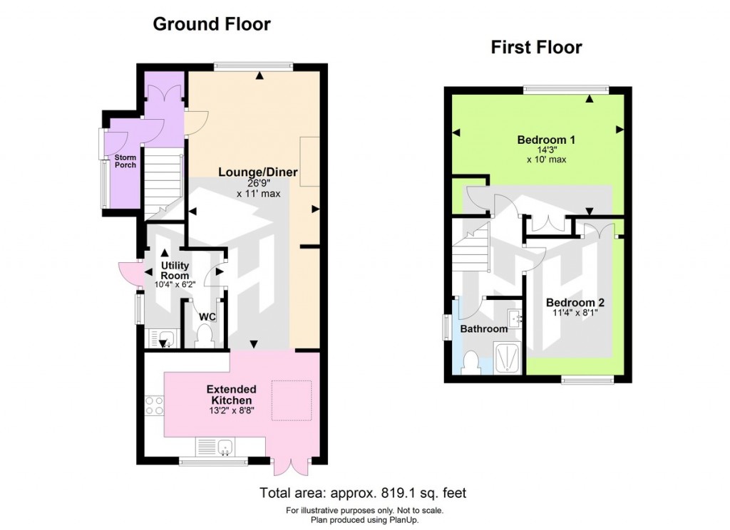 Floorplans For Southview Close, Southwick