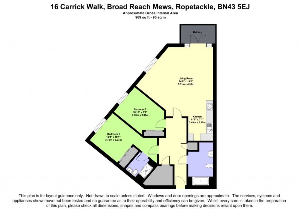 Floorplans For Broad Reach Mews, Shoreham-by-Sea