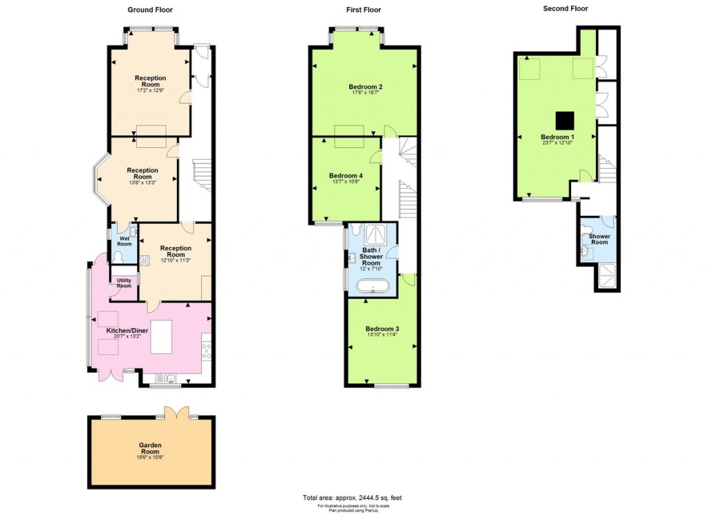 Floorplans For Gordon Road, Shoreham-by-Sea