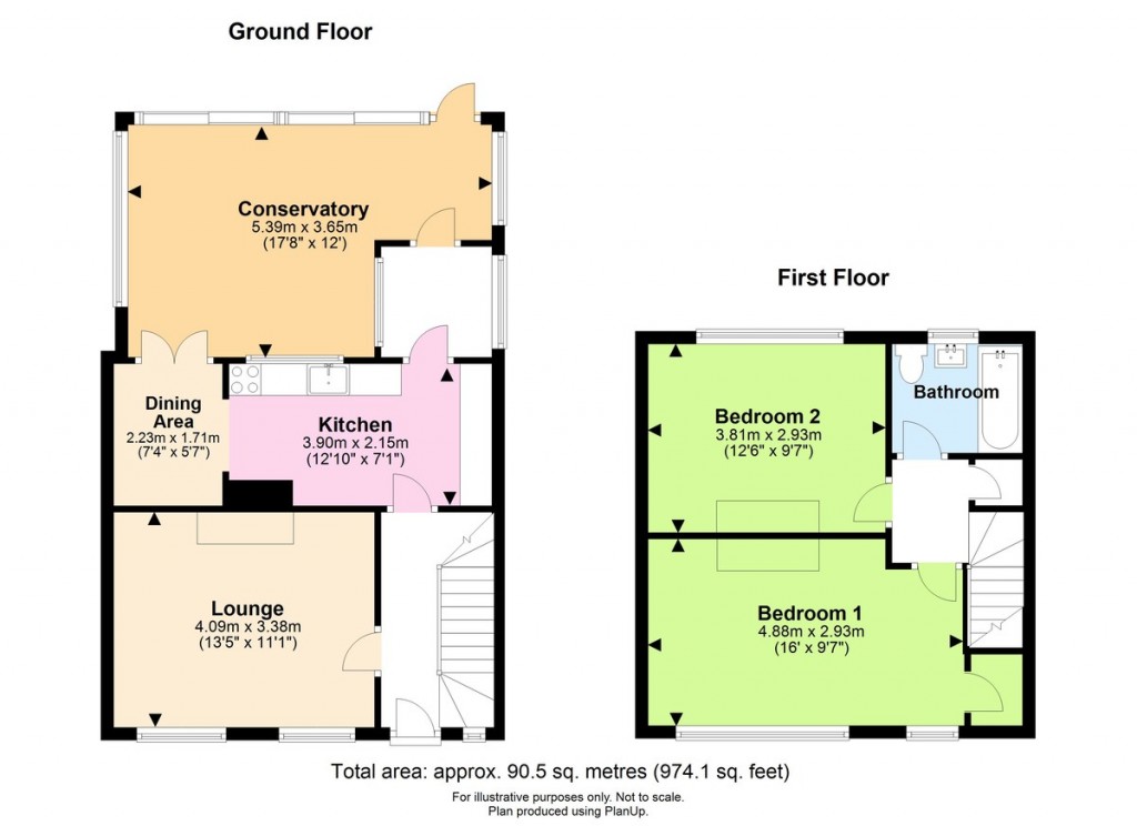 Floorplans For Clarendon Road, Shoreham-by-Sea