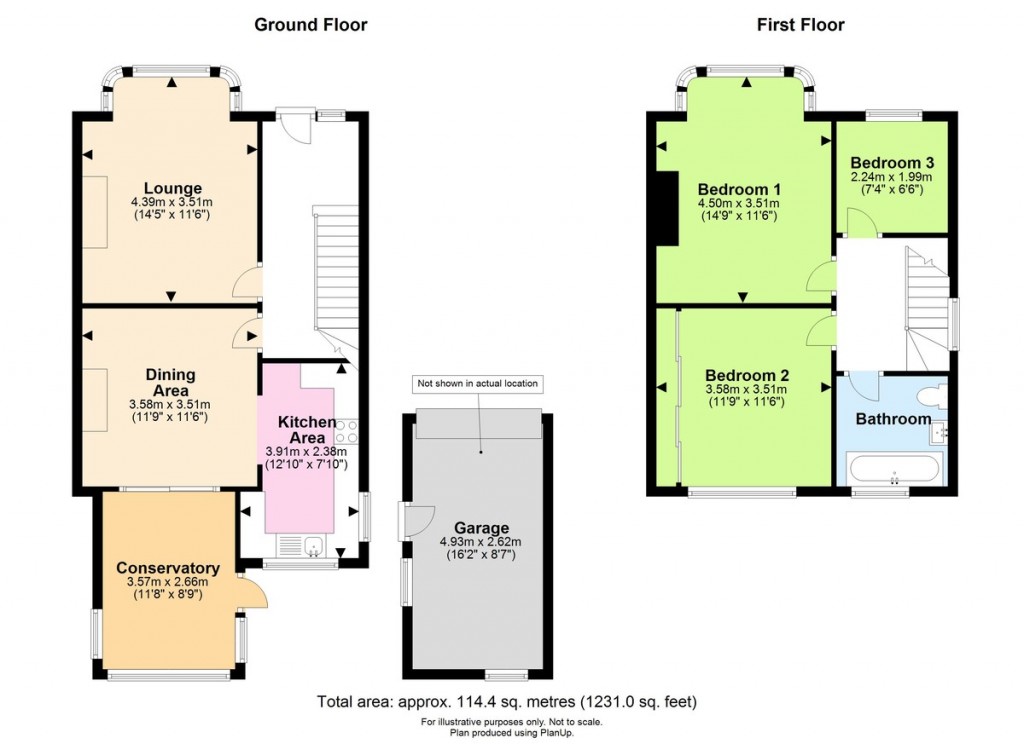 Floorplans For Melrose Avenue, Portslade