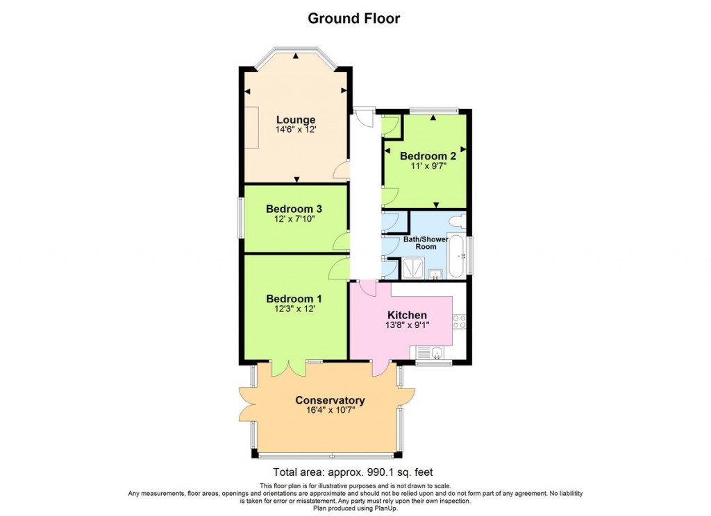 Floorplans For Downside, Shoreham-by-Sea