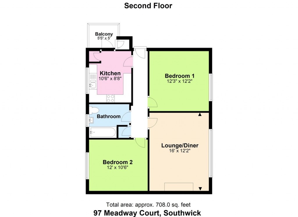 Floorplans For Meadway Court, Southwick