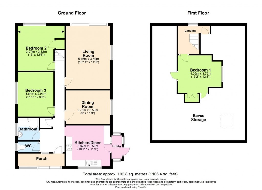 Floorplans For Swanbourne Close, Lancing