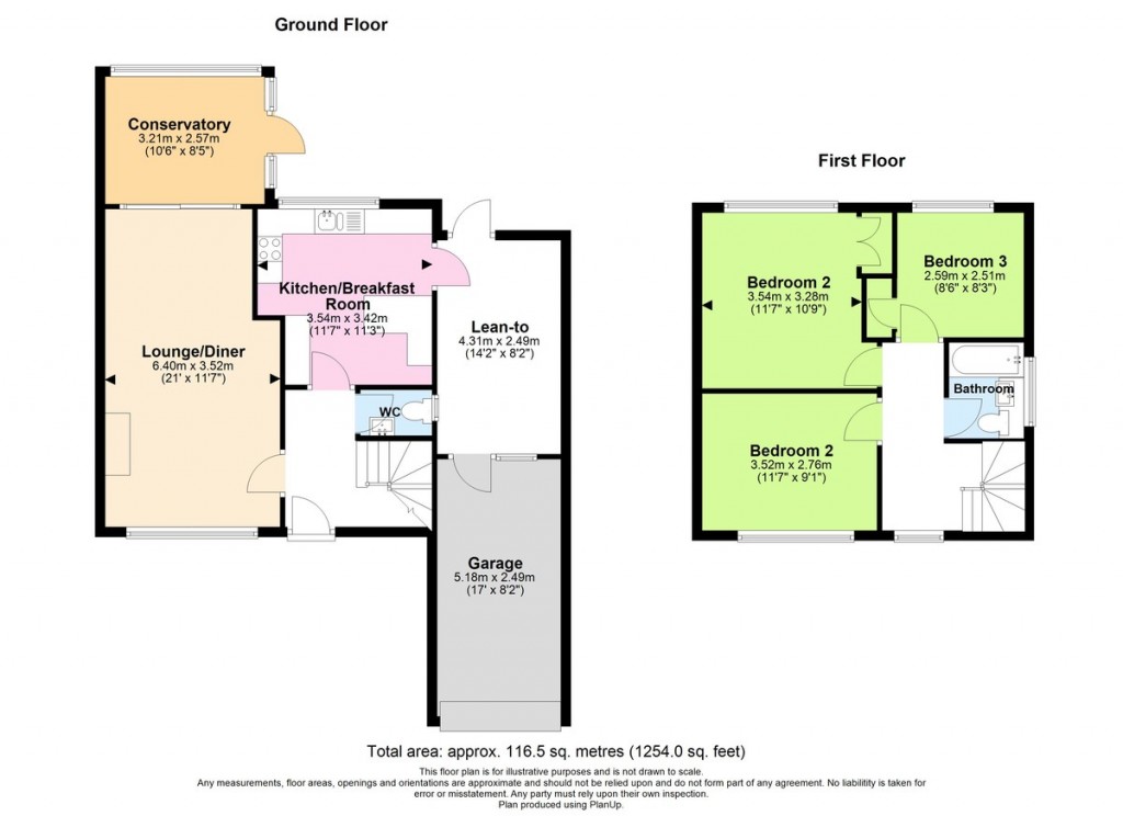 Floorplans For Bergamot Crescent, Shoreham-by-Sea