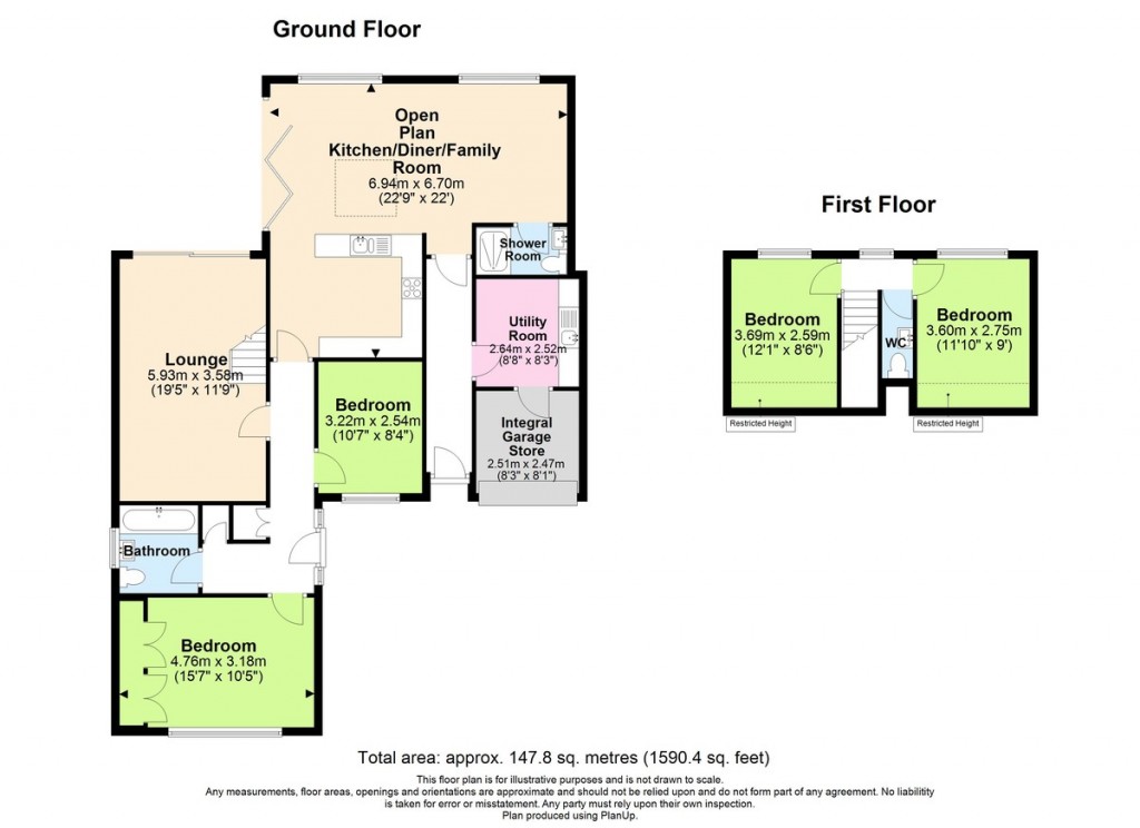 Floorplans For Slonk Hill Road, Shoreham-by-Sea